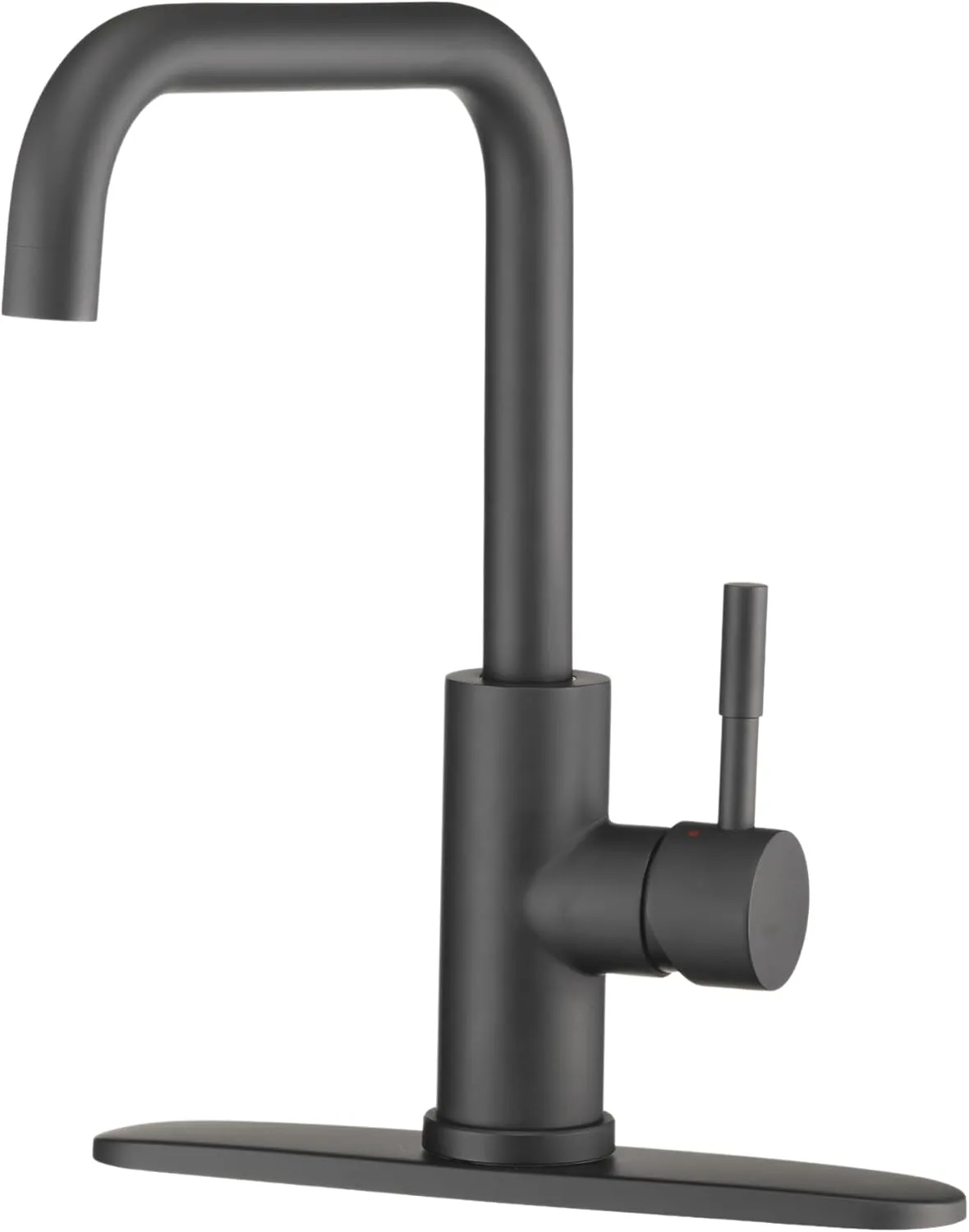 Dura Faucet RV Streamline Squared-Arc Single Handle Kitchen Sink Faucet - Optional Deck Plate