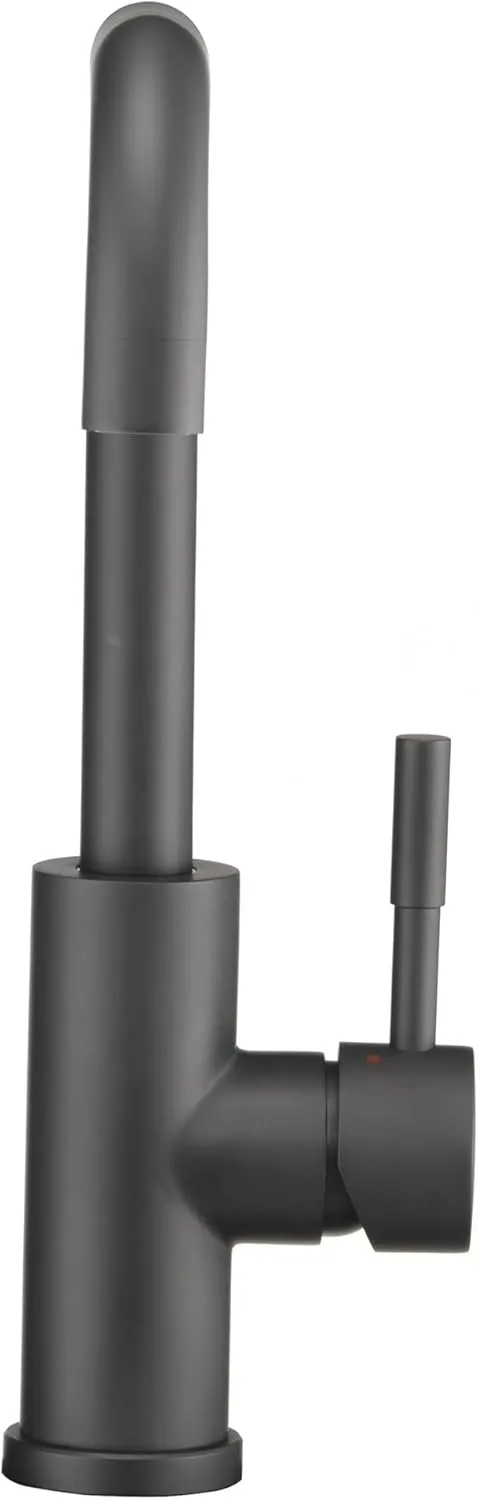 Dura Faucet RV Streamline Squared-Arc Single Handle Kitchen Sink Faucet - Optional Deck Plate