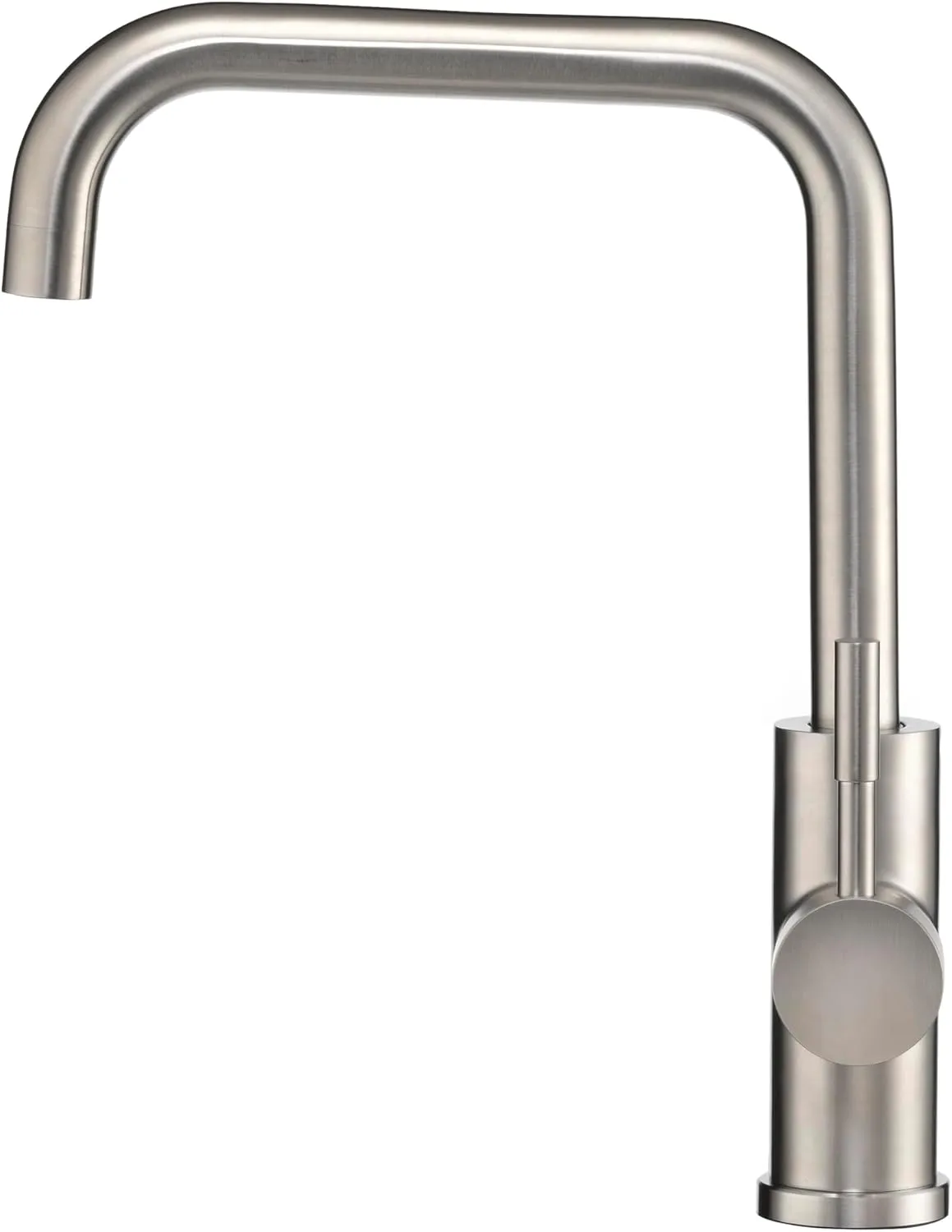 Dura Faucet RV Streamline Squared-Arc Single Handle Kitchen Sink Faucet - Optional Deck Plate
