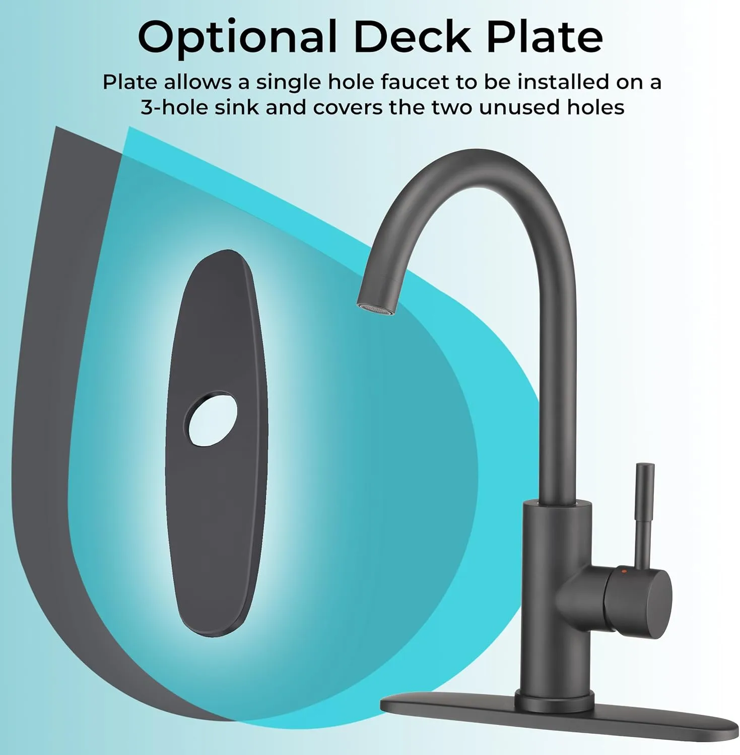 Dura Faucet Streamline Gooseneck RV Kitchen Faucet