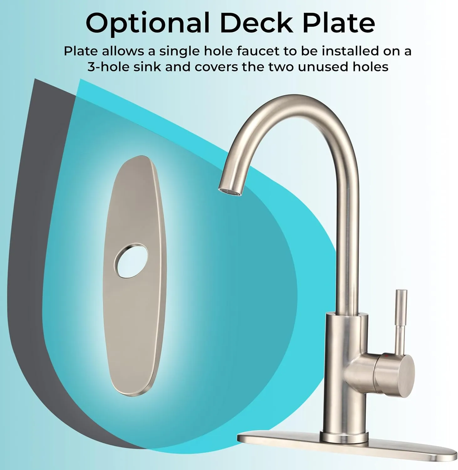 Dura Faucet Streamline Gooseneck RV Kitchen Faucet