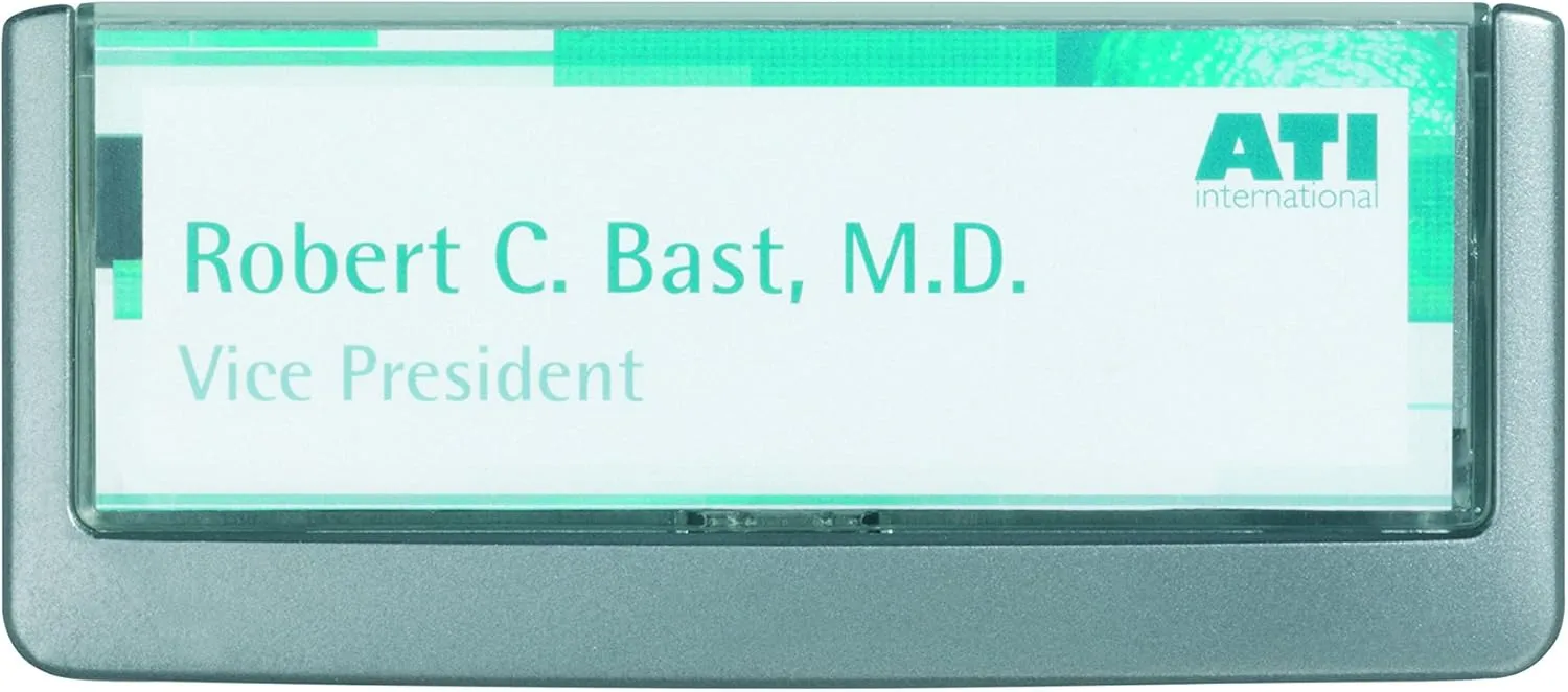 Durable Click Sign Holder For Interior Walls - 6.75 x 0.625 x 3.00 in Gray - Pack of 1