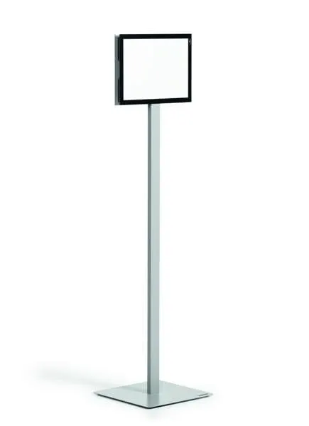 Durable Info Floor Stand with Duraframe Magnetic Document Frames - Letter-Size 8.5 x 11 Inches