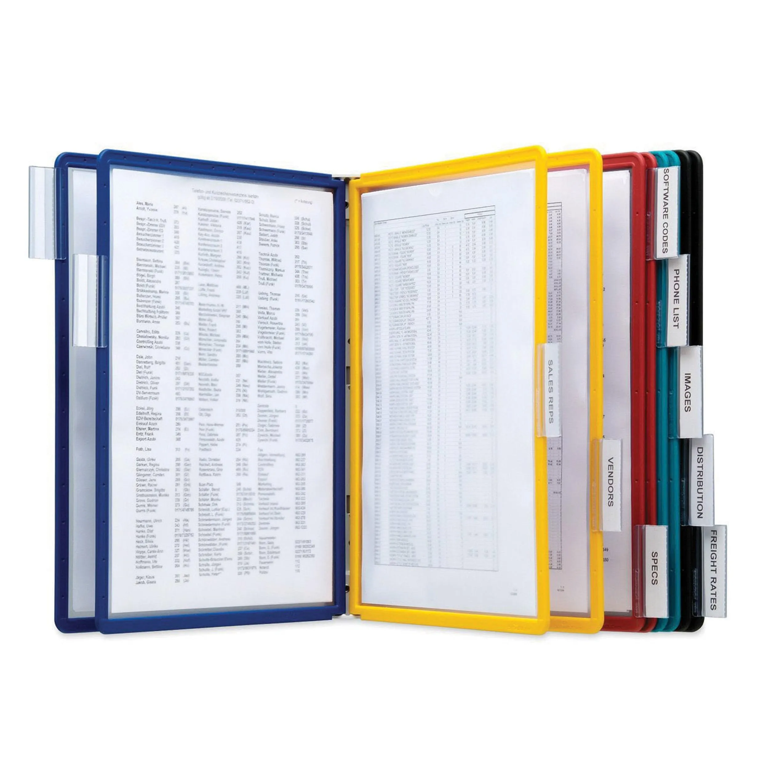 Durable Vario Wall Reference System, 10-Panel, Assorted Borders and Panels