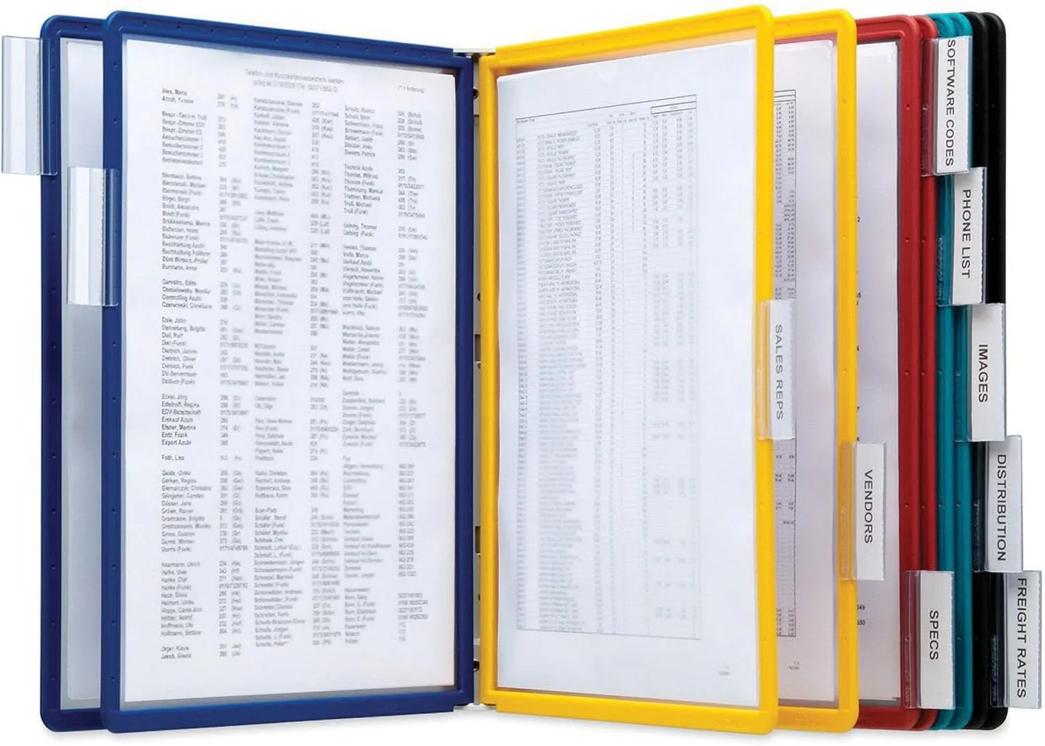 Durable Vario Wall Reference System, 10-Panel, Assorted Borders and Panels