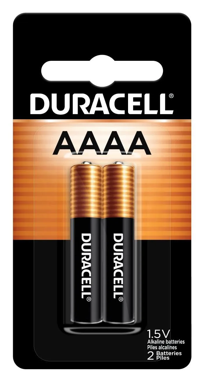 Duracell AAAA 1.5V Alkaline Batteries, 2 Count