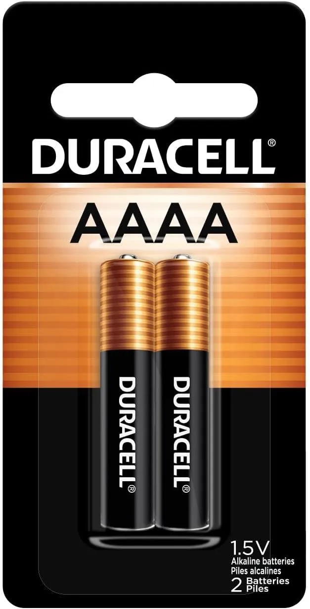 Duracell AAAA 1.5V Alkaline Batteries, 2 Count