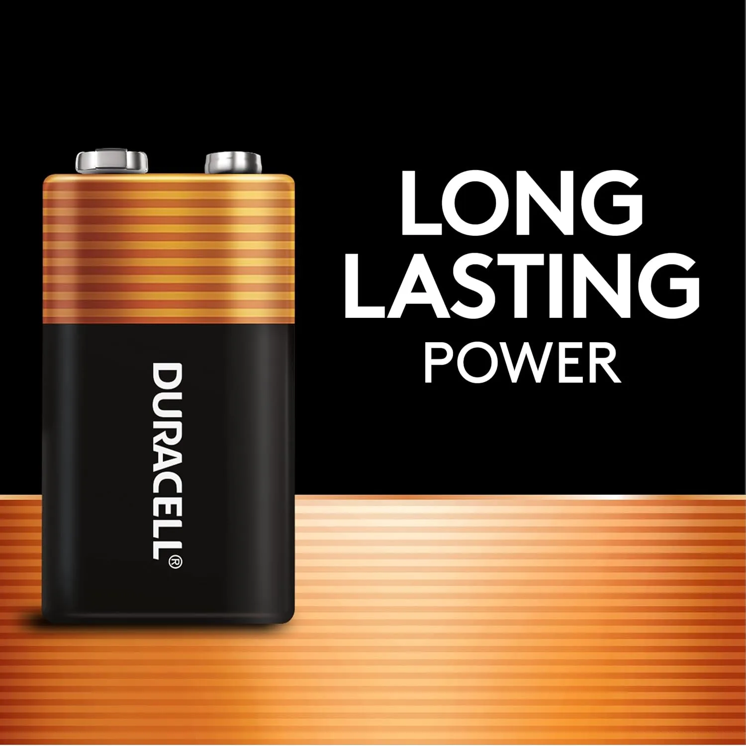 Duracell Coppertop 9-Volt Alkaline Batteries, Pack of 2