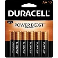 Duracell Coppertop Alkaline AA Batteries - 10 Pack