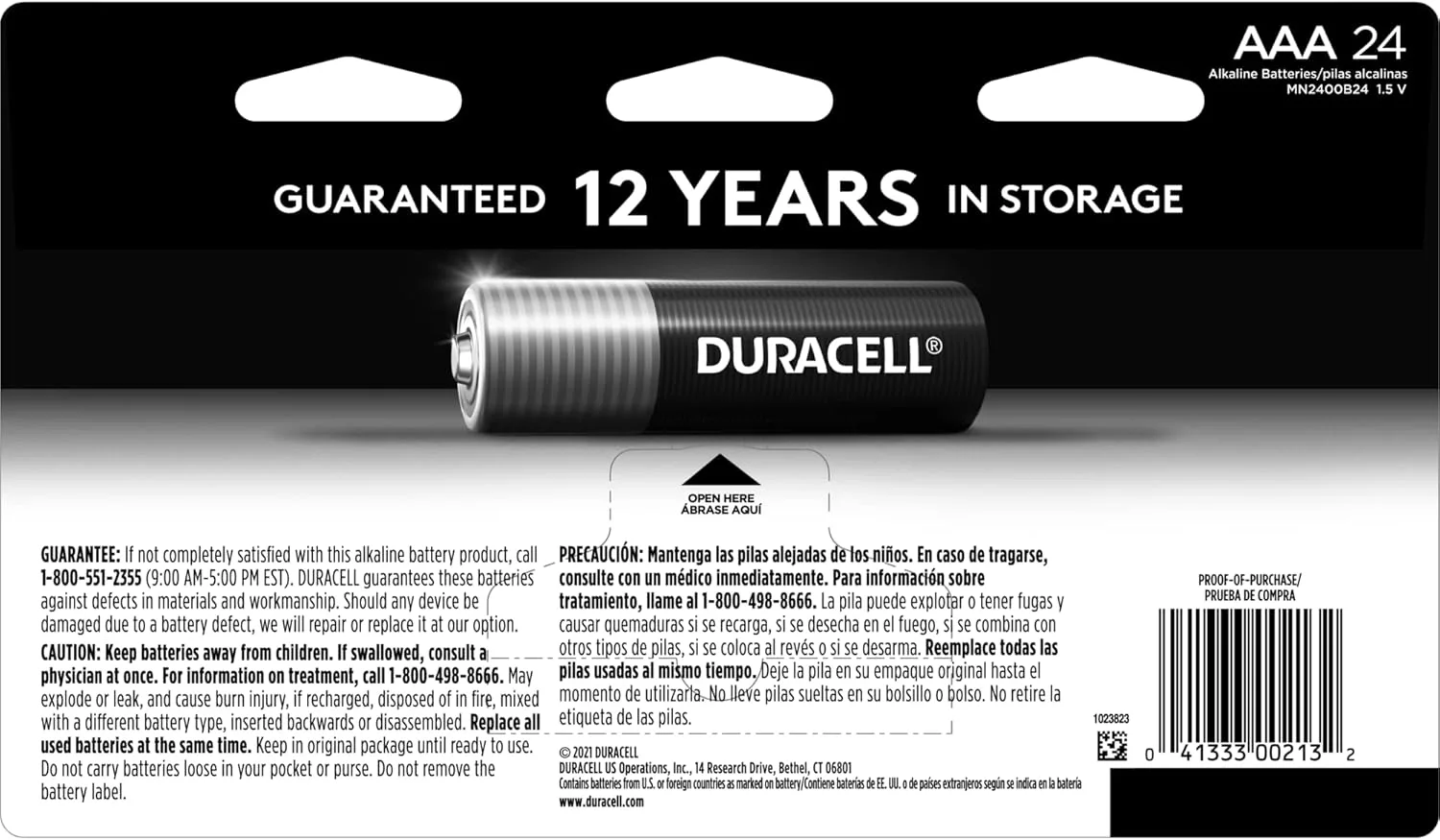Duracell Coppertop AAA Alkaline Batteries with Power Boost Ingredients