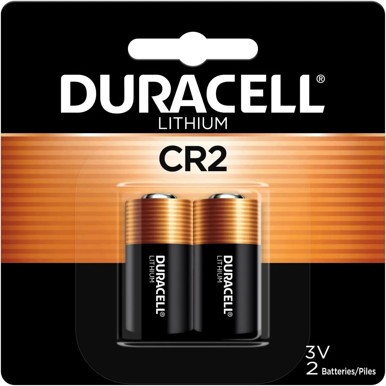 Duracell CR2 3V Lithium Batteries, High Power, Pack of 2