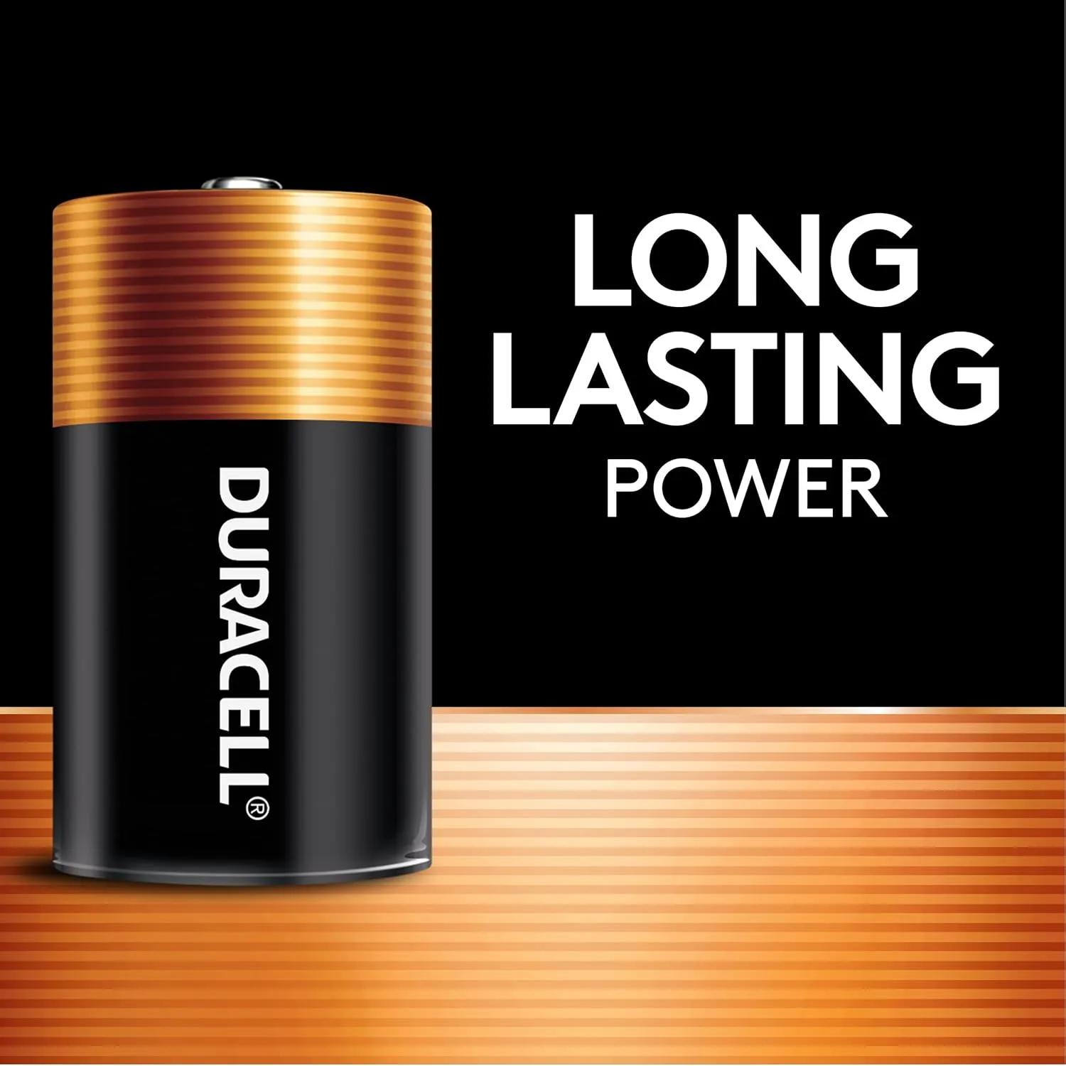 Duracell Coppertop D Batteries, 4 Count Pack, D Battery with Long-lasting Power