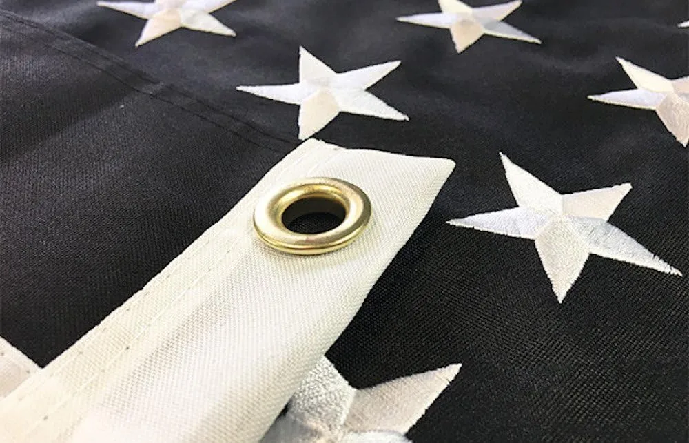 THIN BLUE LINE USA DuraSleek Thin Blue Line American Flag, Sewn & Embroidered