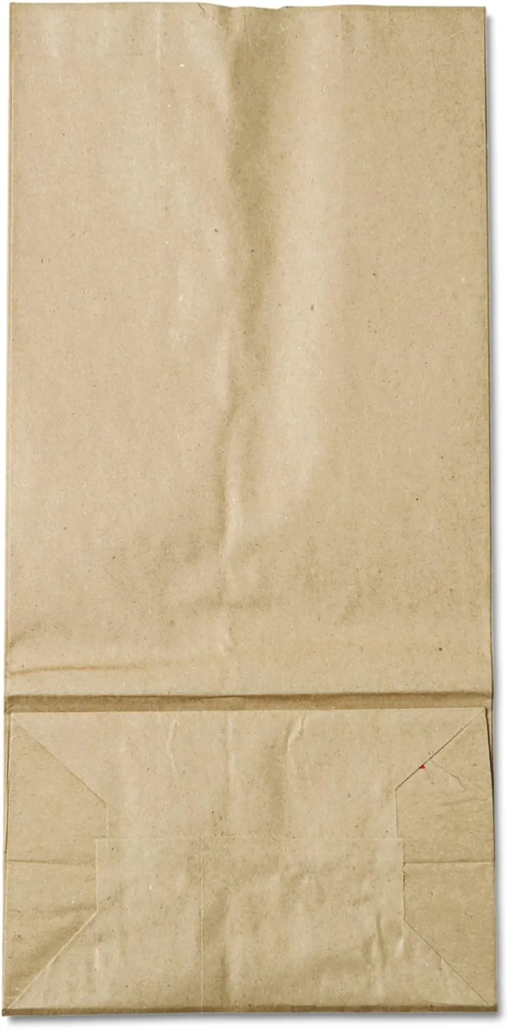 General Grocery Paper Bags, 40 lb Capacity, #16, 7.75" x 4.81" x 16", Kraft, 500 Bags