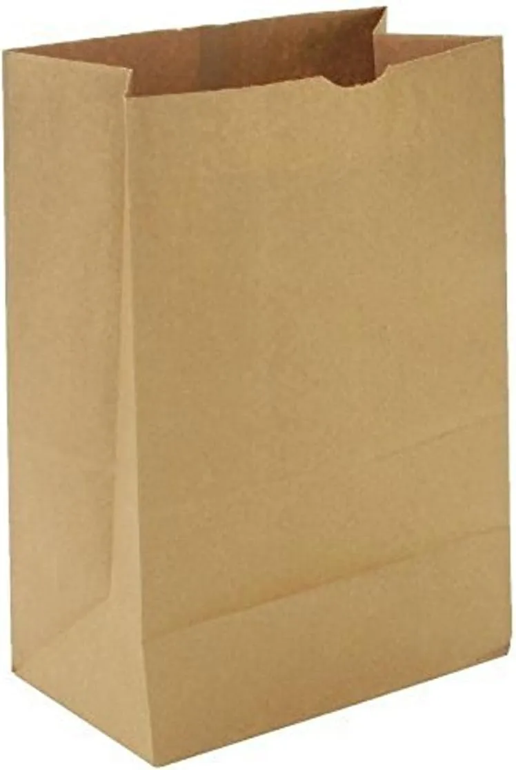 General SK1675 1/6 BBL Paper Grocery Bag, 75lb Kraft, Standard 12 x 7 x 17, (Case of 400 bags)