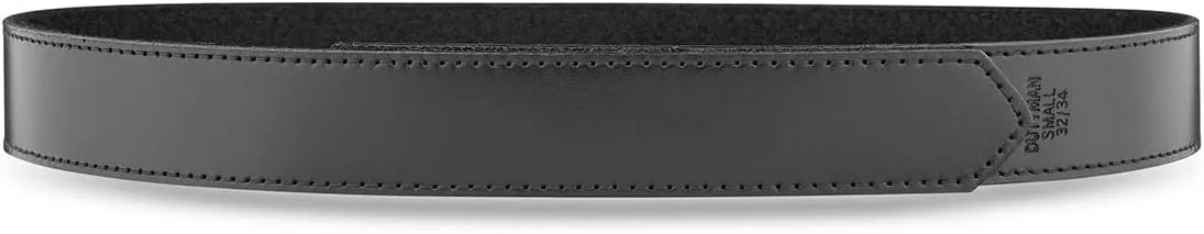 DUTYMAN 1-1/2" Buckleless Leather Inner Belt - 100% Genuine Plain Leather