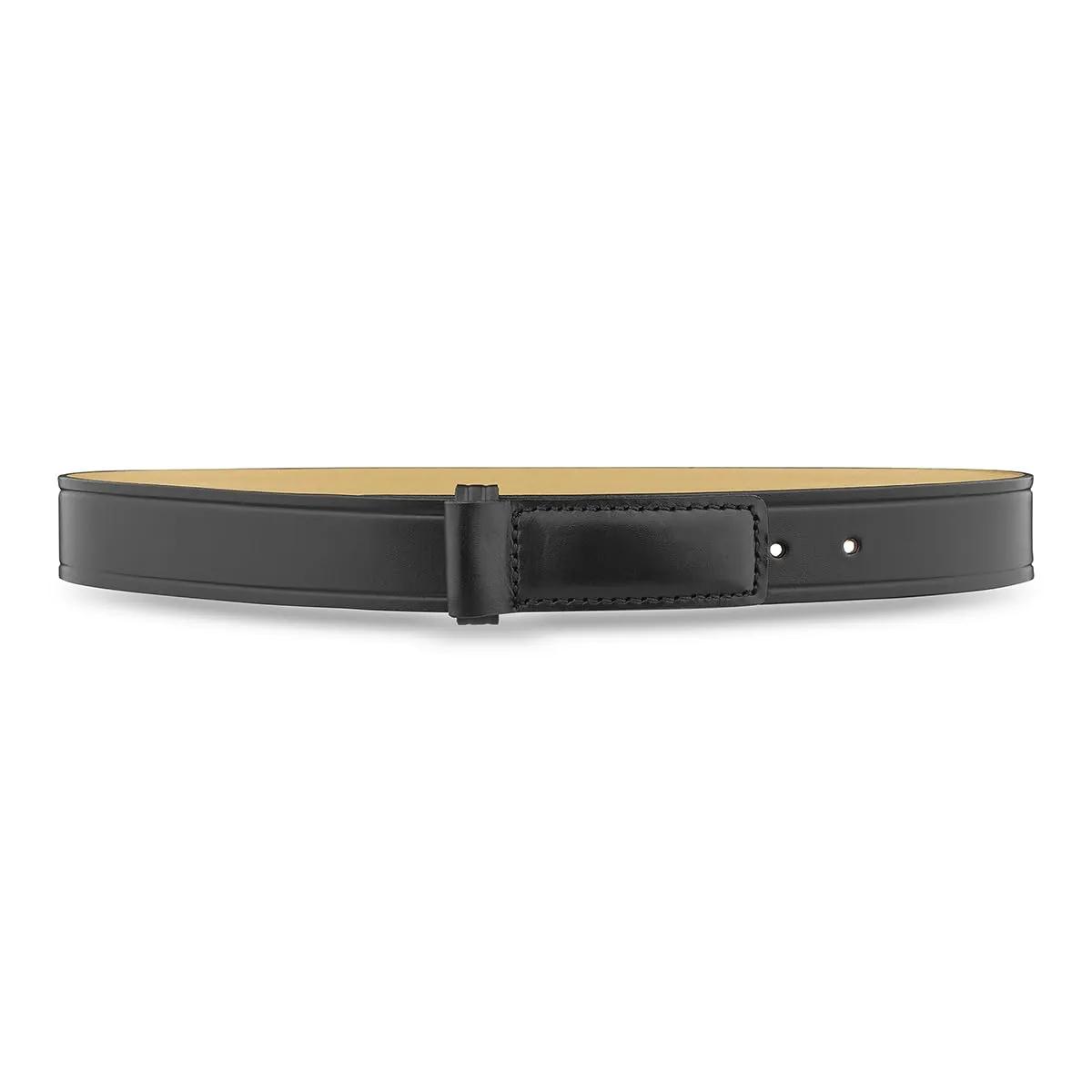 DUTYMAN 1-1/2" Hook Garrison Belt - Full Grain Leather w/No Fillers - No Metal Buckle