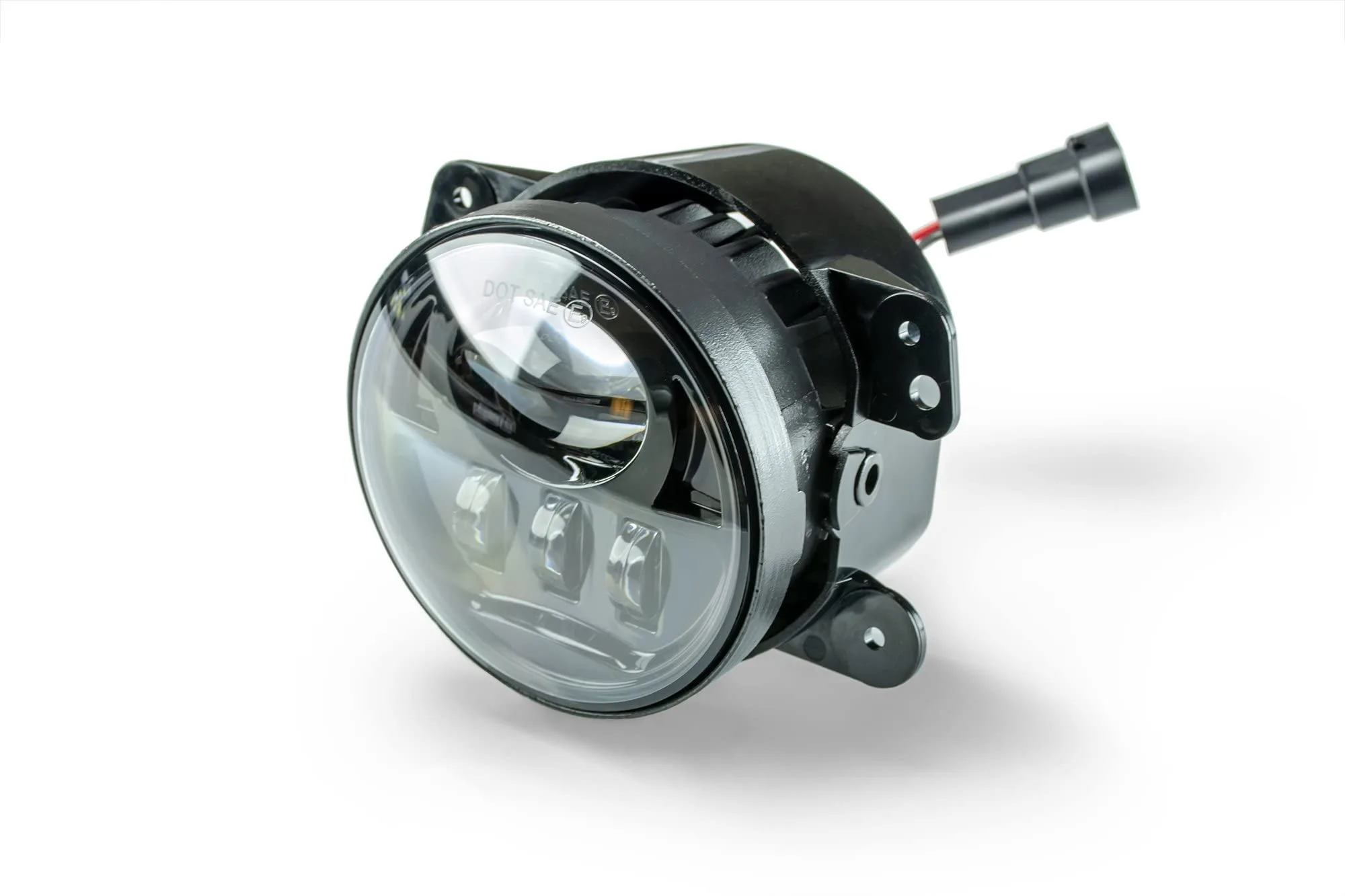DV8 Offroad LED Fog Lights for the 2018-2026 Wrangler JL & 2020-2026 Gladiator JT | 4 Inch Round | OEM Compatible | Plug and Play Harness | Sold as Pair