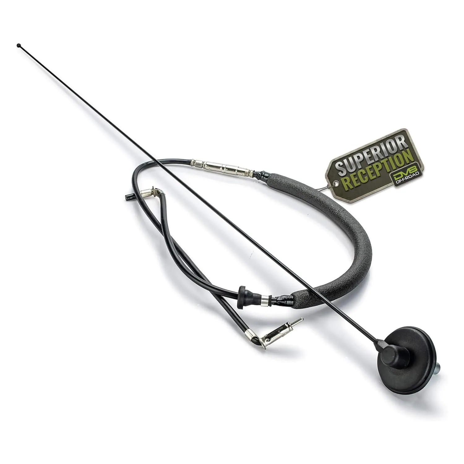 DV8 Offroad Full Size Car Antenna Compatible with Jeep Wrangler TJ (1997-2006) - 31 Inch Stainless Steel Radio Antenna Mast