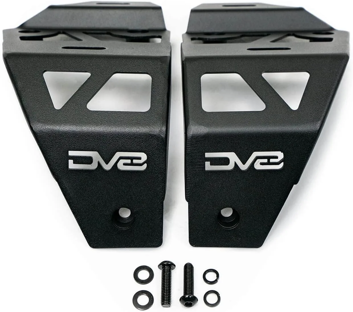A-Pillar Dual Pod Light Mounts for 2018-2026 Jeep Wrangler JL & 2020-2026 Gladiator JT - DV8 Offroad - Pair