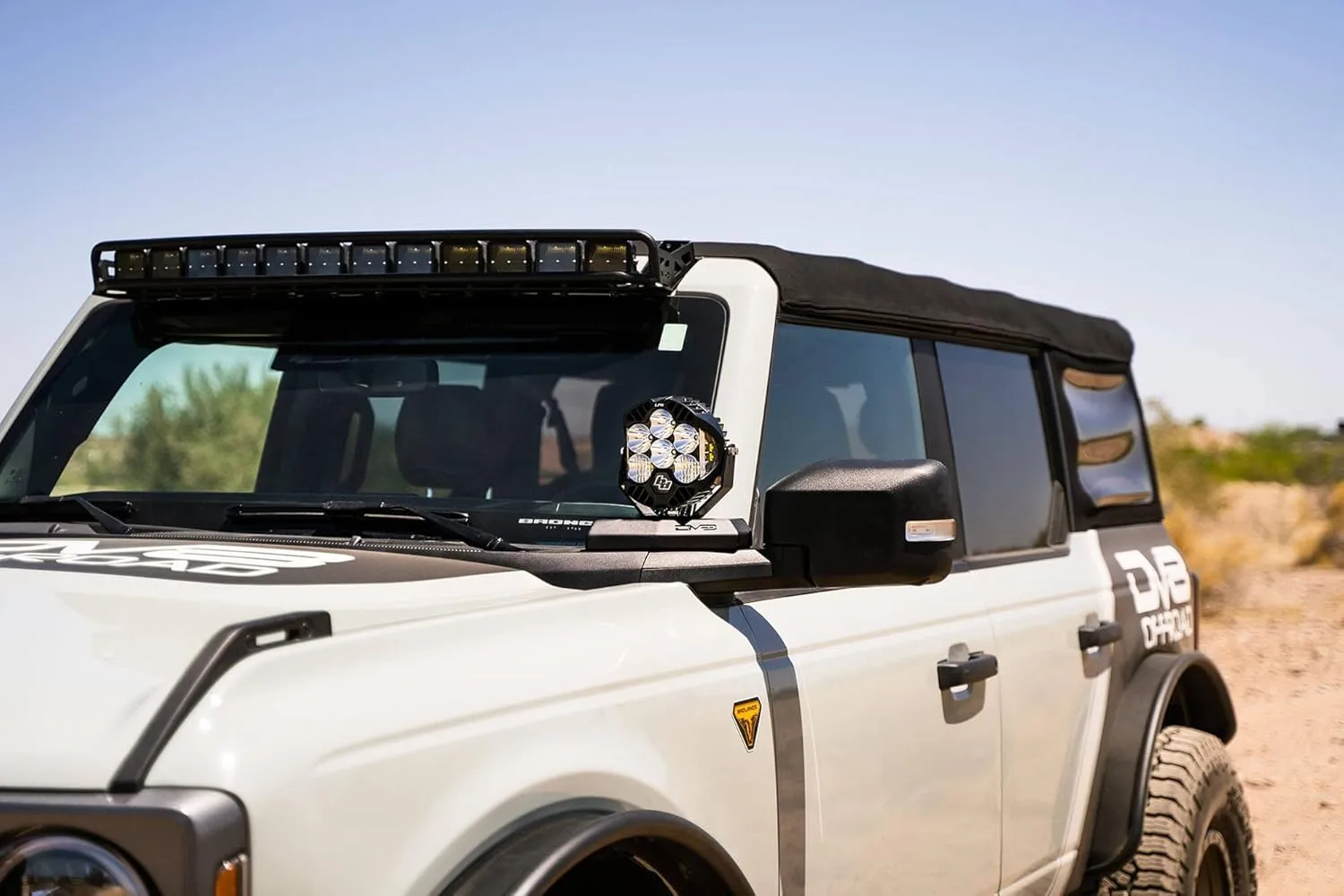A-Pillar Pod Light Mount for 2021-2026 Ford Bronco - Driver & Passenger | DV8 Offroad