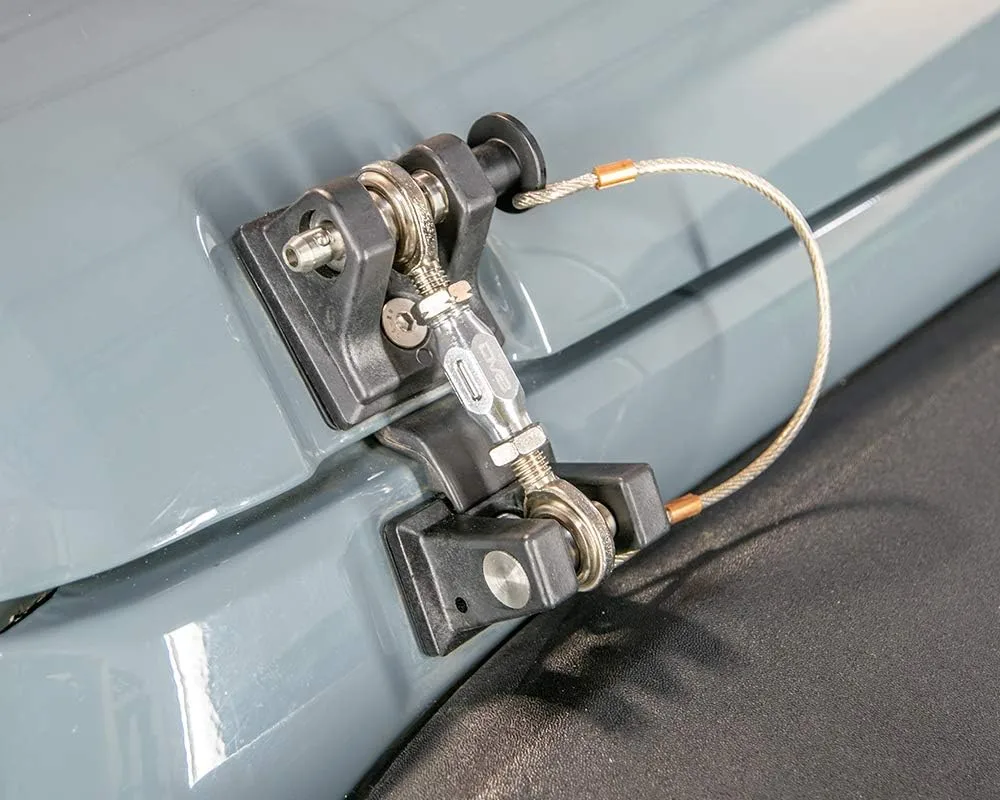 DV8 Offroad Hood Hold Down for the 2007-2018 Jeep Wrangler JK | Quick Release Push Pin | Adjustable Tensioning Turnbuckle | Steel & Billet Aluminum Construction