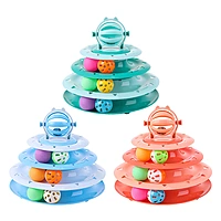 Three-Layer Interactive Cat Toy Wheel