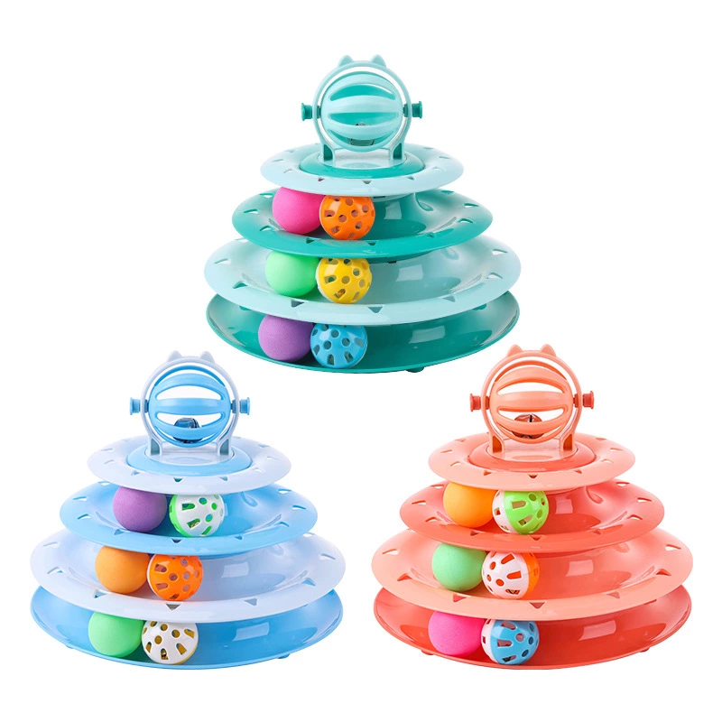 Three-Layer Interactive Cat Toy Wheel