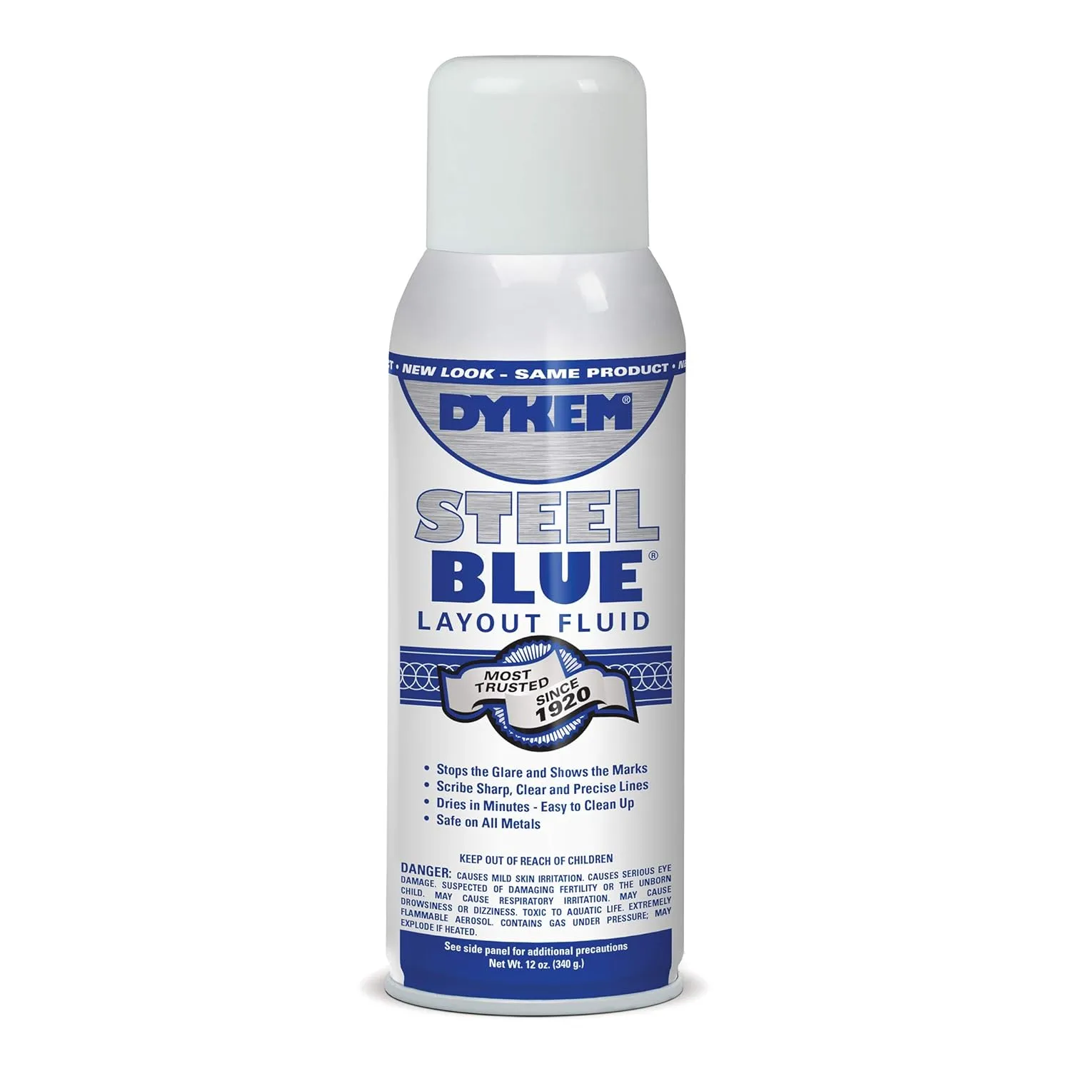 Dykem Layout Fluid,Blue,16 oz,Aerosol Can