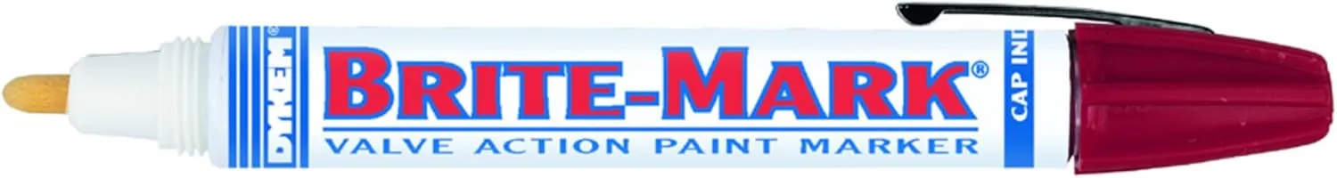 DYKEM BRITE-MARK 40 Valve-Action Threaded Cap Permanent Paint Marker (Medium Point)