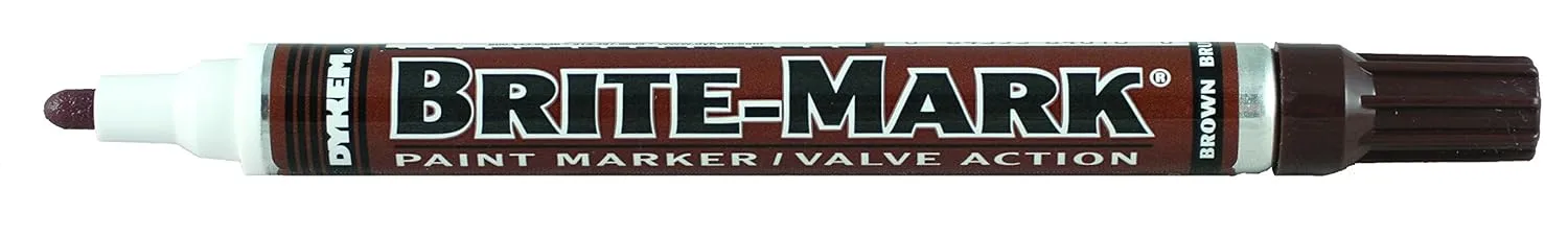 Brite-Mark Medium Tip Paint Marker, Brown
