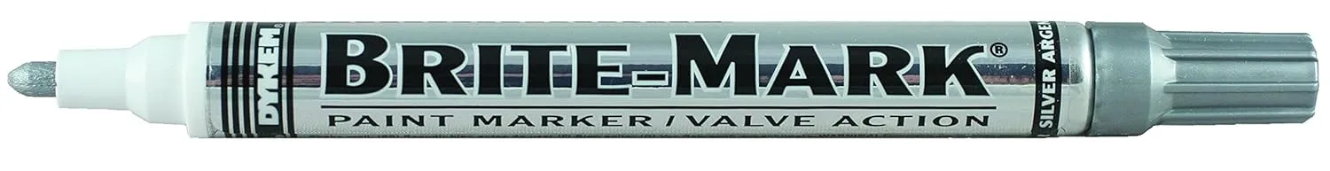 Brite-Mark Medium Tip Paint Marker, Silver