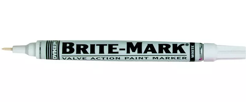 DYKEM BRITE-MARK Medium Tip Paint Marker, White