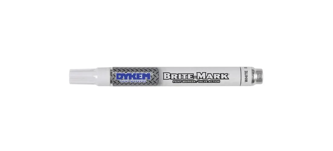 DYKEM BRITE-MARK Medium Tip Paint Marker, White