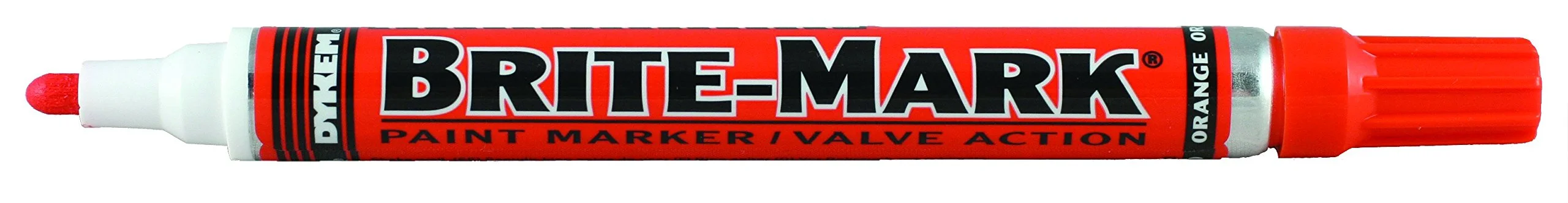 DYKEM Brite-Mark Medium Tip Paint Marker, Orange