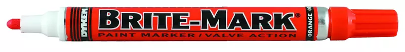 DYKEM Brite-Mark Medium Tip Paint Marker, Orange