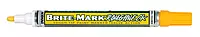 DYKEM Brite-Mark Rough Neck Tough Tip Marker, Yellow, 0.09 inches (84204)