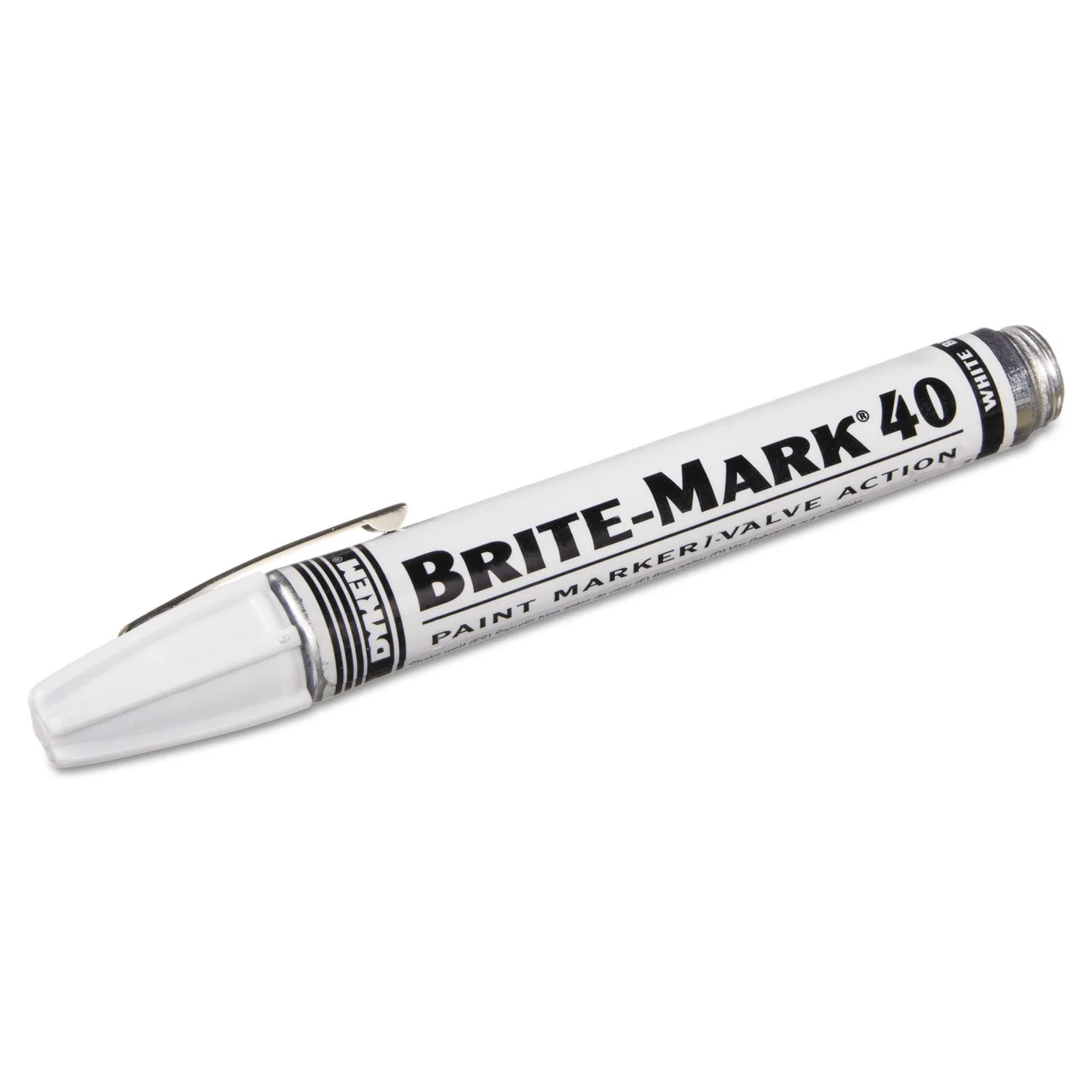 DYKEM BRITE-MARK 40 Valve-Action Threaded Cap Permanent Paint Marker (Medium Point)