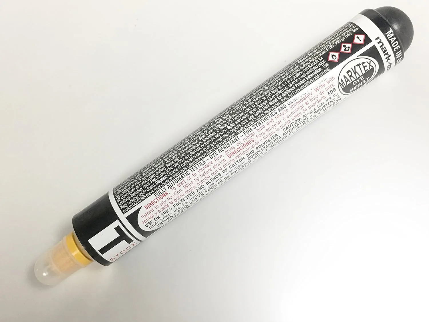 Dykem Dalo 30635 Yellow Medium Marking Pen - Tip Type: Medium 23063 [PRICE is per EACH]