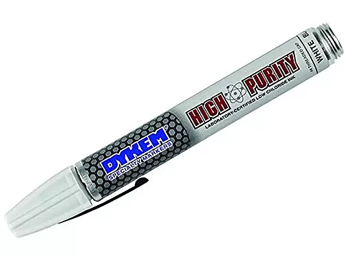 DYKEM HIGH Purity 44 Markers, White, Case of 12 Markers