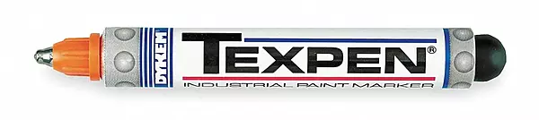 Ind Paint Marker, Valve Action, Orange