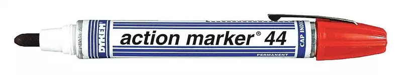 Dykem Action Marker 40027 Red Medium Marking Pen - 44002 [PRICE is per EACH]