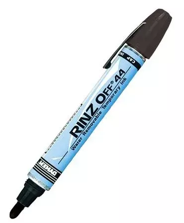 DYKEM Rinz-Off Black Removable Marker, Model 91109
