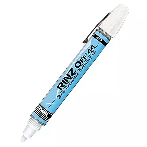 Dykem Rinz-Off 47095 White Medium Marking Pen - 44709 [PRICE is per EACH]