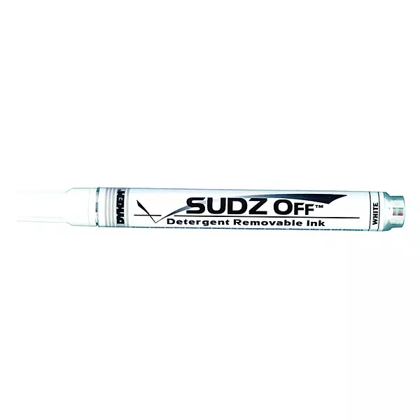 Dykem Sudz-Off 11466 White Medium Marking Pen - 91146 [PRICE is per EACH]
