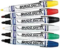 SUDZ OFF® Detergent Removable Temporary Markers - sudz off 44 black [Set of 12]