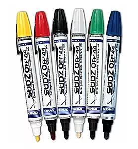 Dykem Sudz-Off 46944 Yellow Broad Marking Pen - 44694 [PRICE is per EACH]