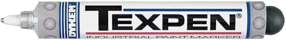 Dykem Texpen 60802 White Fine Marking Pen - 16080 [PRICE is per EACH]