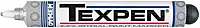 Dykem Texpen 60802 White Fine Marking Pen - 16080 [PRICE is per EACH]