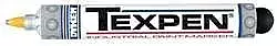 Dykem Texpen 60604 Yellow Fine Marking Pen - 16060 [PRICE is per EACH]
